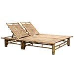 Prolenta Premium - Chaise Longue Pour 2 Personnes Bambou