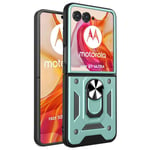 Motorola Razr 50 Ultra 5G - SLIDE Hybrid skal m/kickstand - Grön