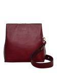 Radley Dukes Place Vegetable-Tanned Leather Zip-Top Crossbody Bag, Cranberry