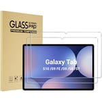 Procase 2 Verre Trempé pour Galaxy Tab S9 FE 10.9"/ S9 2023/ Tab S8 2022/ Tab S7 2020 11" SM-X510/X710/X700/T870 Film de Protection d'Écran en Verre Trempé de Dureté 9H