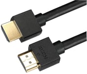 AV STAR HDMI Thin High Speed Active HDMI Lead Male to Male Slim Cable 10m Black