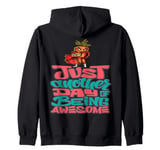 Just Another Day Of Being Awesome (And Angry!) Carrot Zip Hoodie