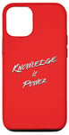 iPhone 12/12 Pro Knowledge is Power Typografic Case