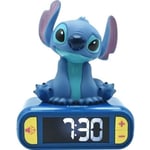 Réveil digital LEXIBOOK - Stitch 3D lumineux et sonore - Bleu - Enfant - Gara...