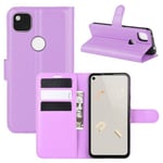 Google Pixel 4A 4G      Pu Wallet Case    [Purple]