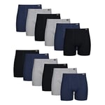 Hanes Men's Boxer Briefs, Cool Comfort Moisture-Wicking Breathable Underwear, Multi-Pack, Assorted-12, 3XL (Pack of 12)