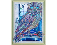 Timanttimaalaus 30x40 cm, Crystal Owl