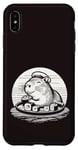 Coque pour iPhone XS Max Mignon Capybara mangeant des sushis kawaii