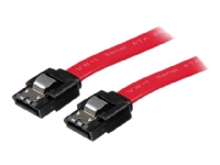 StarTech.com Latching SATA Cable - SATA-kabel - Serial ATA 150/300/600 - SATA (R) till SATA (R) - 15 cm - sprintlåsning - röd - för P/N: 10P6G-PCIE-SATA-CARD, 2P6G-PCIE-SATA-CARD, 4P6G-PCIE-SATA-CARD, 6P6G-PCIE-SATA-CARD