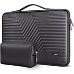 DOMISO Housse pour Ordinateur Portable 17 Pouces avec Pochette de Protection Étui EVA étanche pour MSI GS73VR Stealth Pro/Lenovo IdeaPad 320 321/HP Envy 17/LG Gram 17 de 17,3 Pouces