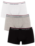 Tommy Hilfiger3 Pack Premium Essentials Low Rise Trunks - Black/Grey Heather/White