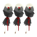 Lot de 3 ballons lumineux à LED en forme de bouquet de roses avec guirlande lumineuse et fleurs artificielles séchées - Décoration pour femme, petite amie, femme, Saint-Valentin