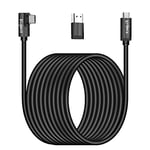 Kuject Link Cable 20FT Compatible for Quest 3S/3, Quest 2/Pro, Pico 4, VR Headset Accessories Cable for Rift S/Steam VR Games, USB 3.0 Type C to C High Speed Data Transfer Charging Cord for Gaming PC