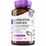 Quercetin Complex + Vitamin C - 120 Vegan Capsules - Immune Support, Antioxidant