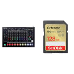 Roland Aira Rhythm Performer TR-8S, Black & SanDisk 128GB Extreme SDXC card + RescuePro Deluxe up to 180 MB/s UHS-I Class 10 U3 V30