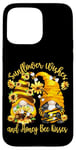 Coque pour iPhone 15 Pro Max Sunflower Wishes And Honey Bee Kisses With Cute Summer Gnome