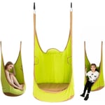 Balançoire à dosettes pour enfants, balançoire à dosettes suspendue avec coussin gonflable, balançoire hamac suspendue pour enfants pour intérieur et