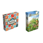 Plan B Games | Azul | Tile Laying Game | Ages 8+ | 2 to 4 Players | 30 to 45 Minutes Playing Time & Z-Man Games | Carcassonne | Board Game | Ages 7+ | 2-5 Players | 45 Minutes Playing Time