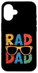 Coque pour iPhone 16 Lunettes de soleil Rad Dad Cool Cadeau pour les pères à la mode Daddy Pops