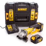 Dewalt DCG412M2 18V XR 125mm Angle Grinder 2 x 4.0Ah Battery Charger Tstak Case