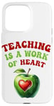 Coque pour iPhone 15 Pro Max Apple Teacher Teaching est une œuvre d'éducation cardiaque