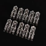 10-pack G9 Halogen Varmvit Kontorskapsellampa 25W 230V