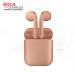 Rock TWS Earphones Rose Gold True Wireless Bluetooth Hands Free In-Ear Earbuds