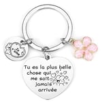 Lumengqi Porte Clef Amoureux Couple Cadeau D'anniversaire Femme Homme Porte-Clés Je T'aime Petite Amie Cadeau Copine Petit ami Cadeaux de Noël Cadeau de la Saint-Valentin (9)