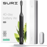 SURI Electric Toothbrush—Sustainable Electric Toothbrushes Adults, Slim Sonic Toothbrush & Accessories, 40-Day Battery, Travel Toothbrush with UV Cleaning Case, Ideal Christmas Gifts for Women & Men