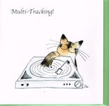 A Jill Latter designed Multi-Tracking Musical cat card