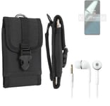 For OnePlus 11 + EARPHONES Belt bag outdoor pouch Holster case protection sleeve