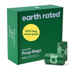 Earth Rated Dog Poo Bags Value Pack, Leak-Proof and Extra-Thick Pet Waste Bags for Big and Small Dogs, Refill Rolls, Lavender Scented, 600 Count