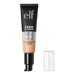 e.l.f. Camo CC Cream, Fond de teint correcteur de couleur à couverture moyenne à complète avec SPF 30, clair 250 W, 30 g