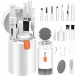 Kit Nettoyage Clavier 20 en 1, avec Brosse de Nettoyage Clavier, Accessoires de Nettoyage pour AirPods 1/2/3 / Pro, Caméra, Ordinateur, Téléphone,