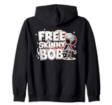 Free Skinny Bob The Gey Alien Being Held Captive Zip Hoodie