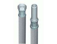 E.M.S Anslutningsslang rak löpmutter-slätända R15 x 10 mm (200 mm)