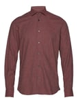 Morris Dolwen Button Down Shirt Skjorta Casual Röd [Color: WINE RED ][Sex: Men ][Sizes: XS,S,XL ]