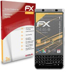 atFoliX 3x Film Protection d'écran pour Blackberry KeyOne mat&antichoc