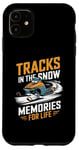 iPhone 11 Tracks In The Snow Memories For Life Snowmobile Enthusiast Case