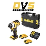 DeWalt DCF809D2 Cordless 18v XR Brushless Compact Impact Driver With 2x 2Ah Bat