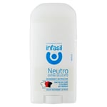 Infasil Déodorant Stick Neutro Extra Délicate, Formule anti-taches Sans sels d'aluminium, Efficace Jusqu'à 24 h, 50 ml