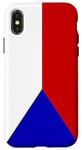 Coque pour iPhone X/XS Tchèque Drapeau Cadeau tchèque pour les Tchèques