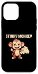 Coque pour iPhone 12 mini Stinky Monkey Farts Funny Kids Men Women