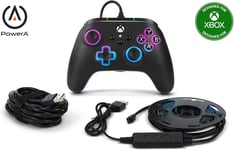 PowerA Advantage Wired Controller for Xbox Series X|S RGB LED Strip - Black 