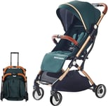 SONARIN Lightweight Stroller,Compact Travel Buggy,One Hand green 