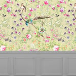 Rapunzel Floral Wide-Width Wallpaper By the Metre