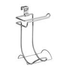 iDesign Classico, Support de papier toilette pour salle de bains ou toilettes, Dessus de cuvette - Chrome