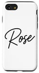 Coque pour iPhone SE (2020) / 7 / 8 Rose Nom Femme Mignon Fille Élégante Femme Amour Manuscrite