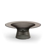 Knoll - Platner Coffee Table, base in Bronze metallic, Ø 91,5 cm, top in Bronze coloured glass - Sofabord - Warren Platner