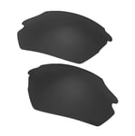 Walleva Black Mr.Shield Polarized Replacement Lenses for Smith Parallel Max